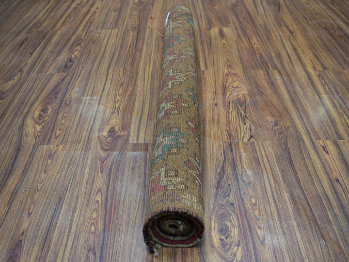 4'1" x 6'1" New Hand Knotted Multicolored Wool Rectangle Oriental Rug - MOA10253186