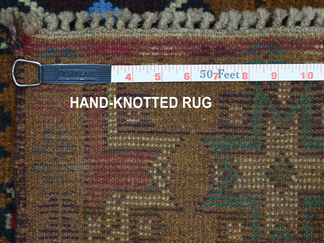 4'1" x 6'1" New Hand Knotted Multicolored Wool Rectangle Oriental Rug - MOA10253186