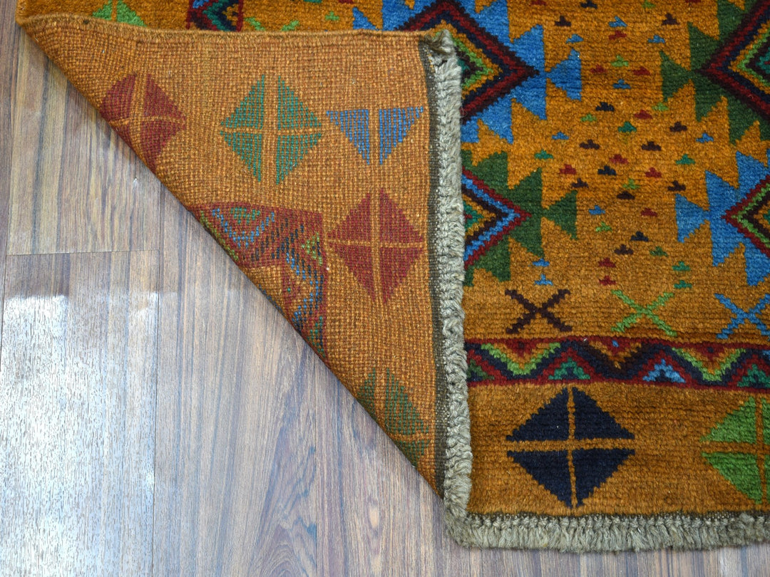 4'0" x 6'1" New Hand Knotted Multicolored Wool Rectangle Oriental Rug - MOA10253188