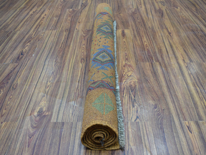 4'0" x 6'1" New Hand Knotted Multicolored Wool Rectangle Oriental Rug - MOA10253188