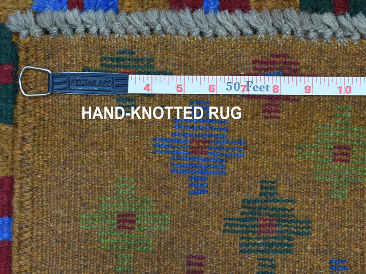 4'1" x 6'1" New Hand Knotted Multicolored Wool Rectangle Oriental Rug - MOA10253189