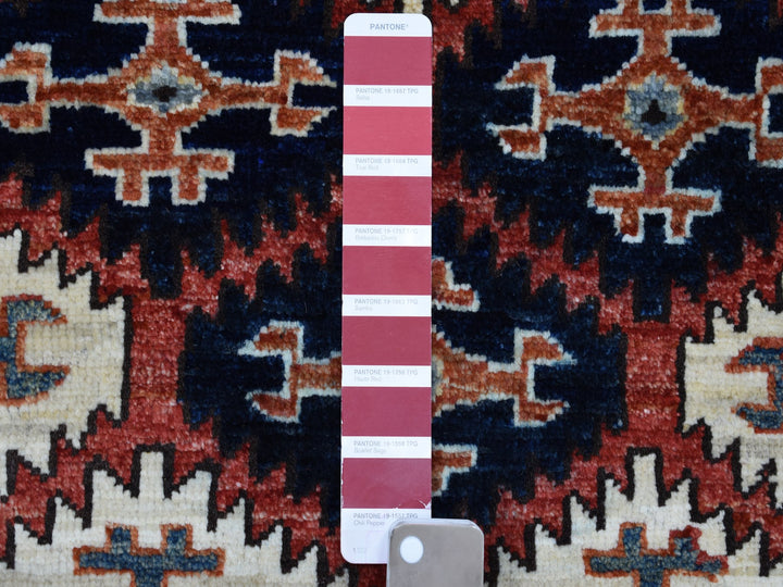 4'0" x 6'0" New Hand Knotted Red Wool Rectangle Oriental Rug - MOA10253193