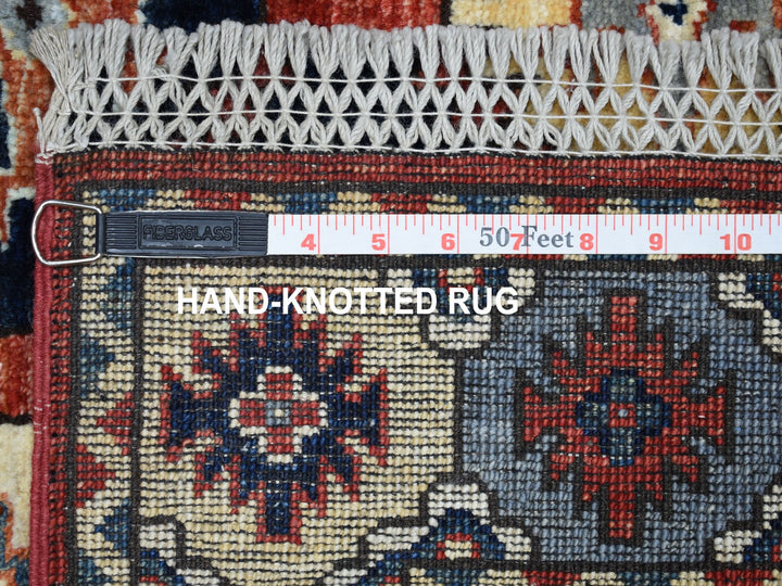 4'0" x 6'0" New Hand Knotted Red Wool Rectangle Oriental Rug - MOA10253193