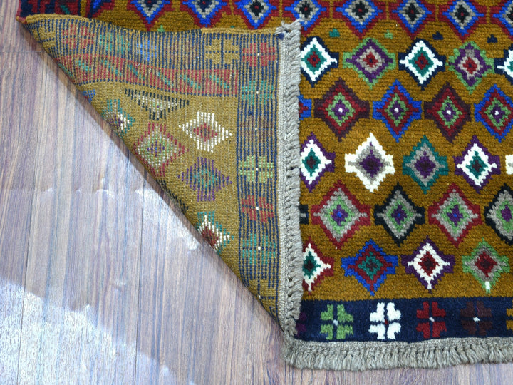 3'3" x 4'8" New Hand Knotted Multicolored Wool Rectangle Oriental Rug - MOA10253273