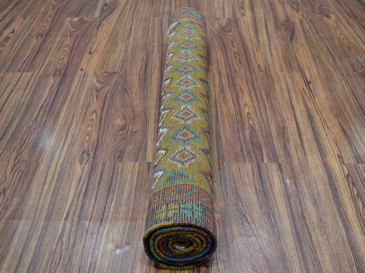 3'3" x 4'8" New Hand Knotted Multicolored Wool Rectangle Oriental Rug - MOA10253273