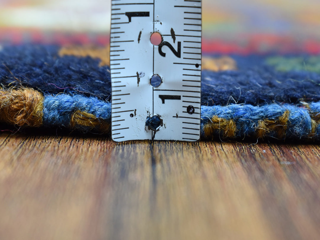 3'3" x 4'8" New Hand Knotted Multicolored Wool Rectangle Oriental Rug - MOA10253273