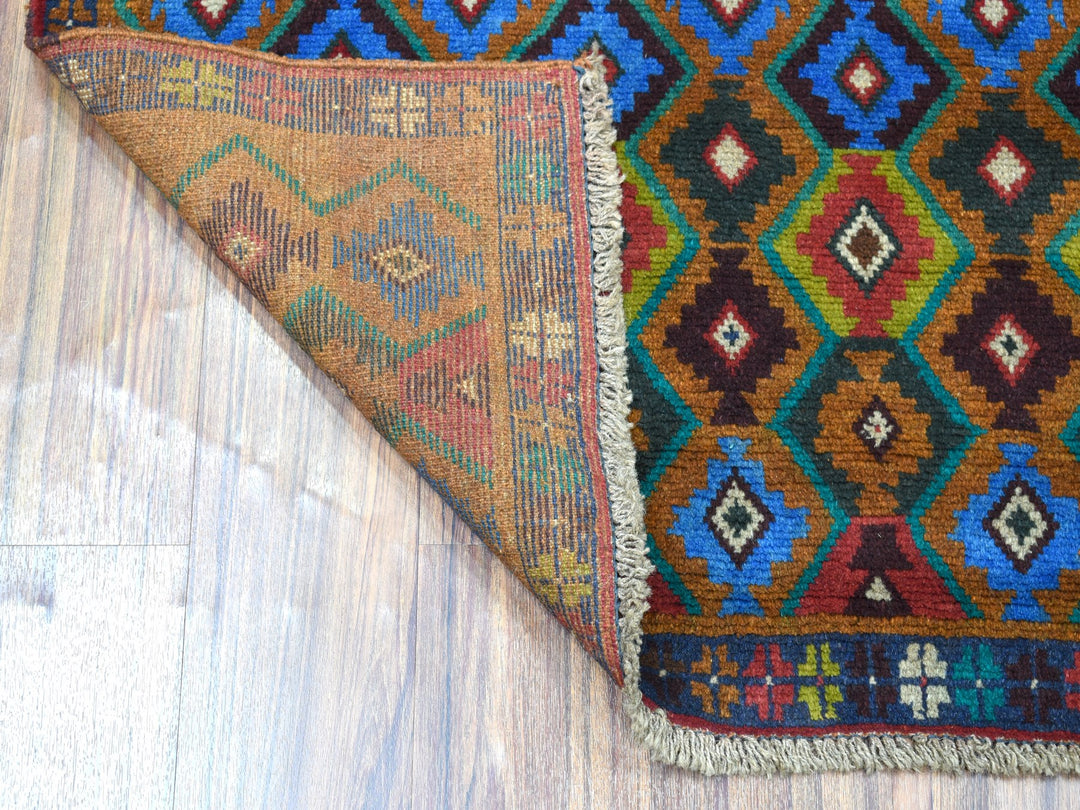 3'5" x 4'5" New Hand Knotted Multicolored Wool Rectangle Oriental Rug - MOA10253274