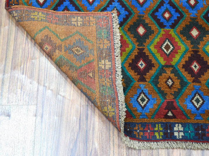 3'5" x 4'5" New Hand Knotted Multicolored Wool Rectangle Oriental Rug - MOA10253274