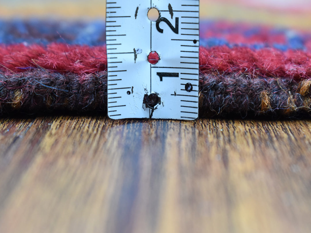 3'5" x 4'5" New Hand Knotted Multicolored Wool Rectangle Oriental Rug - MOA10253274