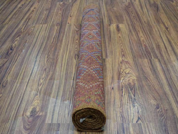 3'5" x 5'0" New Hand Knotted Multicolored Wool Rectangle Oriental Rug - MOA10253281