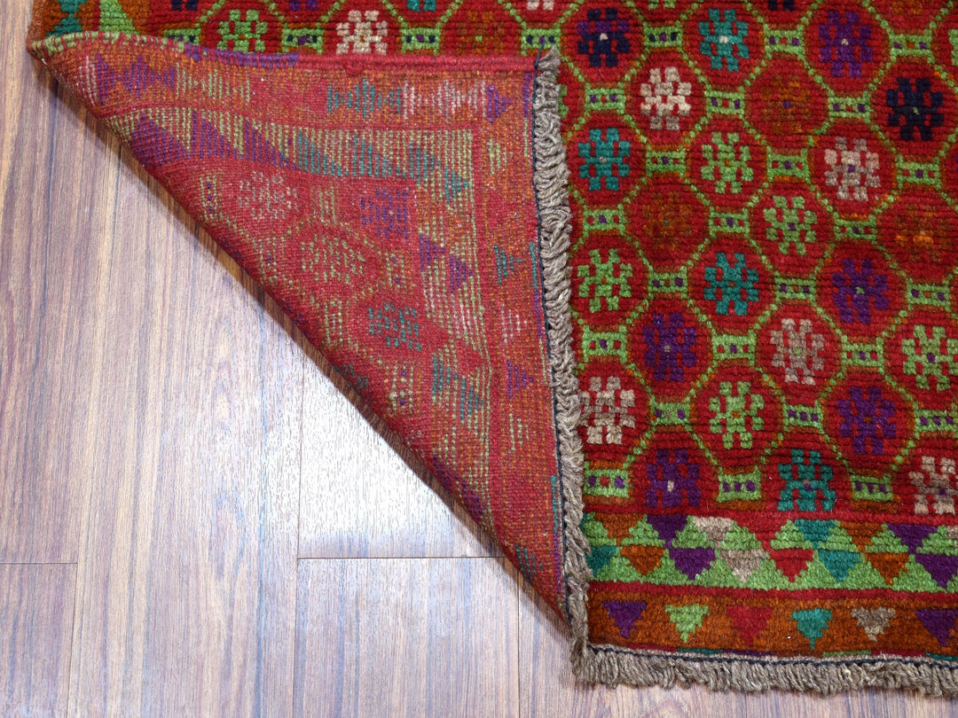 3'0" x 4'8" New Hand Knotted Orange Wool Rectangle Oriental Rug - MOA10253288