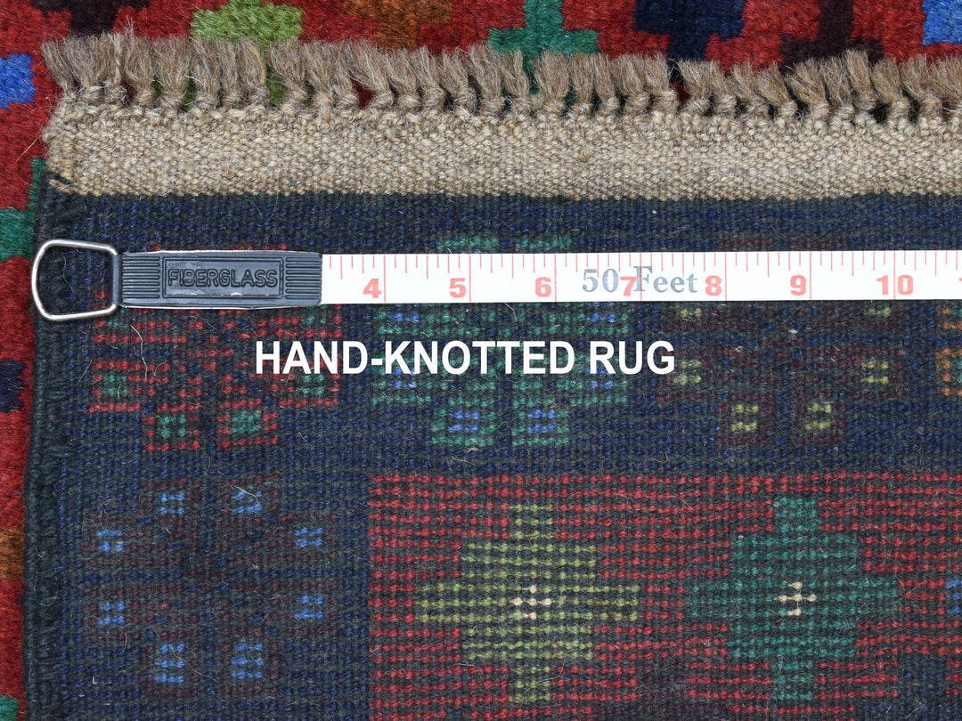 3'3" x 4'9" New Hand Knotted Red Wool Rectangle Oriental Rug - MOA10253289