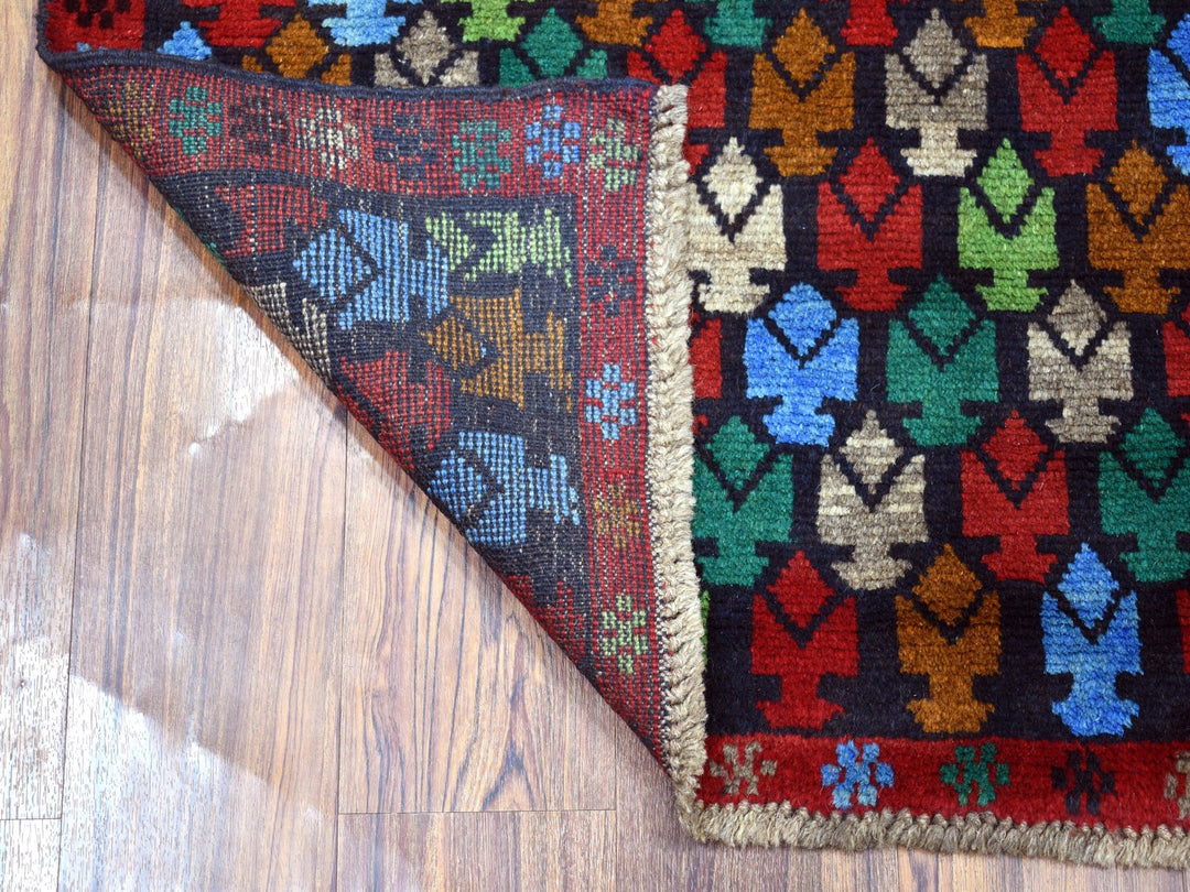 3'5" x 4'8" New Hand Knotted Red Wool Rectangle Oriental Rug - MOA10253293