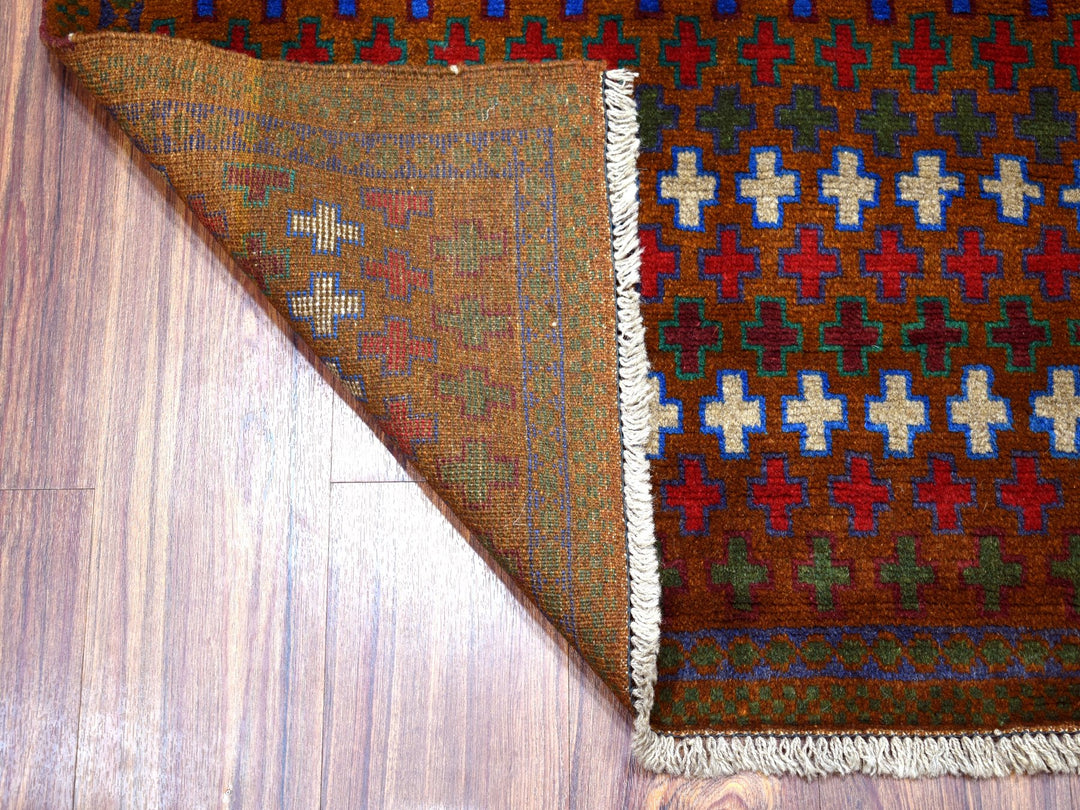 3'3" x 4'7" New Hand Knotted Multicolored Wool Rectangle Oriental Rug - MOA10253294