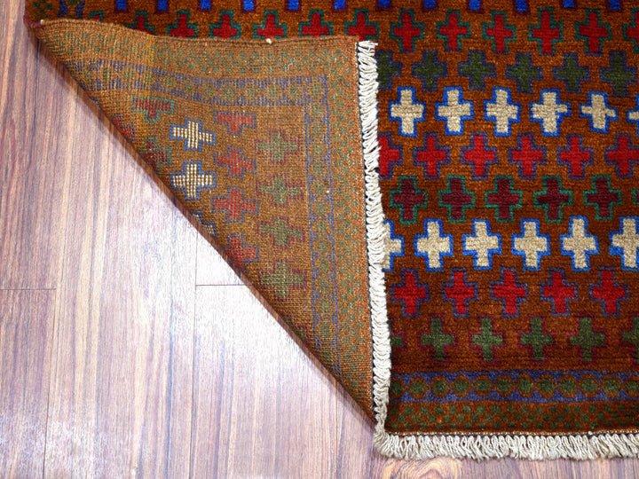 3'3" x 4'7" New Hand Knotted Multicolored Wool Rectangle Oriental Rug - MOA10253294