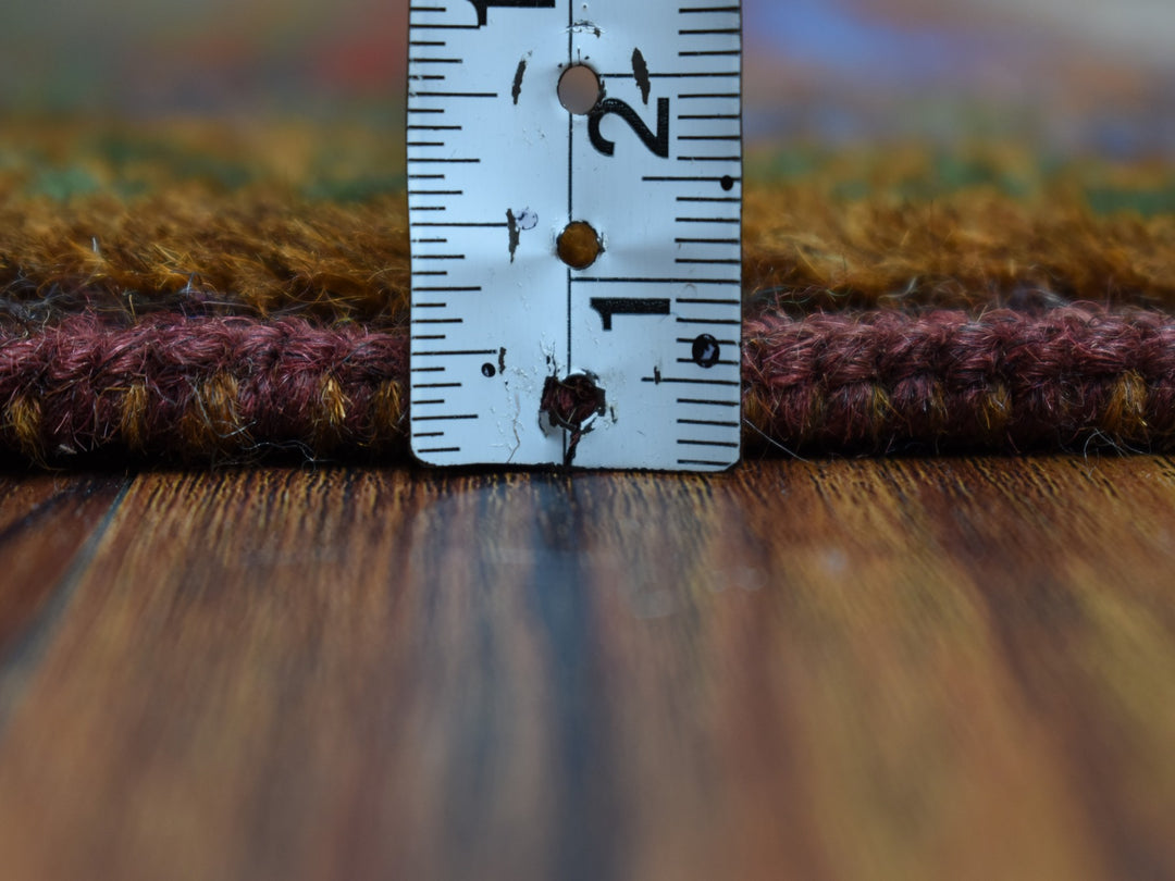 3'3" x 4'7" New Hand Knotted Multicolored Wool Rectangle Oriental Rug - MOA10253294