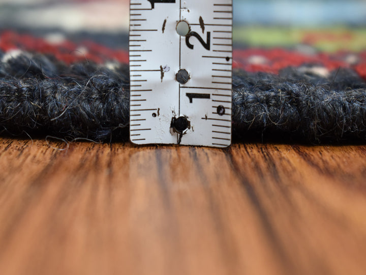 3'4" x 4'8" New Hand Knotted Blue Wool Rectangle Oriental Rug - MOA10253296