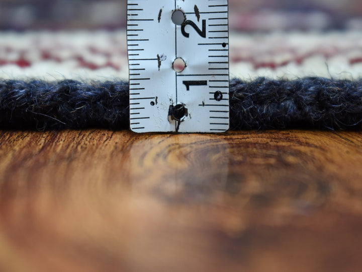 3'4" x 4'6" New Hand Knotted Blue Wool Rectangle Oriental Rug - MOA10253300