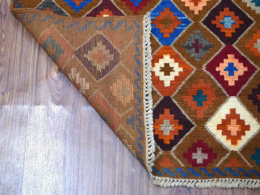 3'5" x 4'10" New Hand Knotted Multicolored Wool Rectangle Oriental Rug - MOA10253301