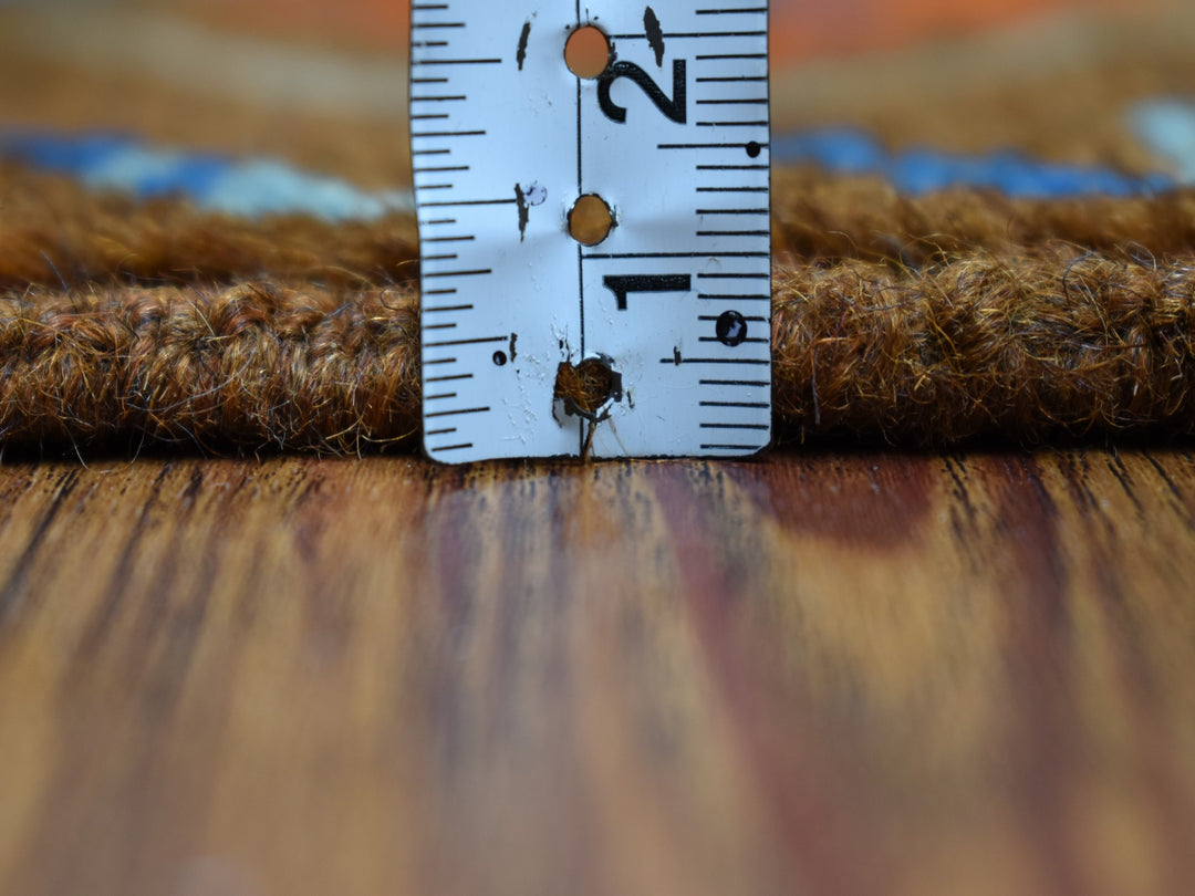 3'5" x 4'10" New Hand Knotted Multicolored Wool Rectangle Oriental Rug - MOA10253301