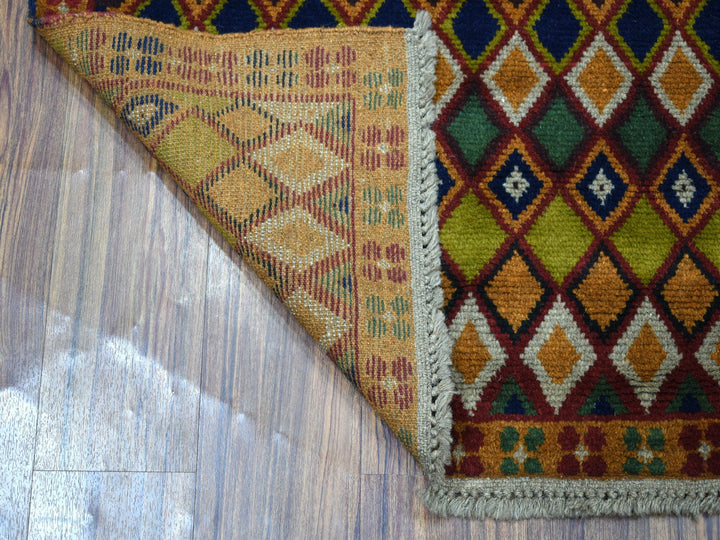 4'3" x 6'1" New Hand Knotted Multicolored Wool Rectangle Oriental Rug - MOA10253302