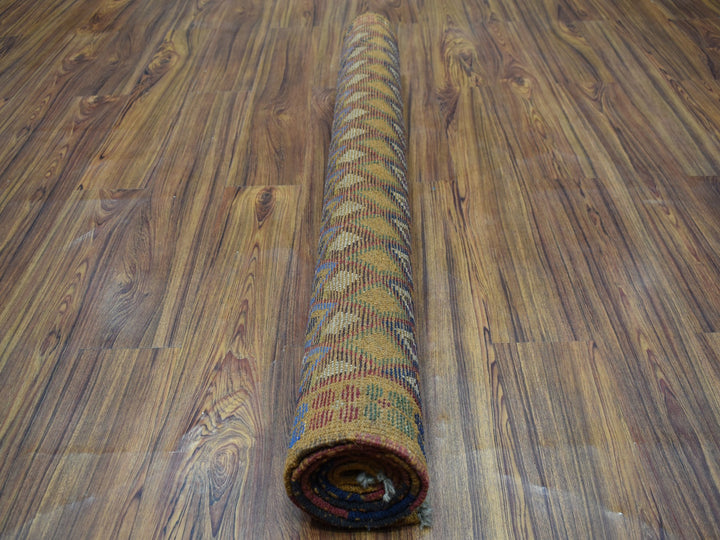 4'3" x 6'1" New Hand Knotted Multicolored Wool Rectangle Oriental Rug - MOA10253302