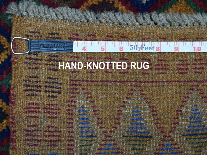 4'3" x 6'1" New Hand Knotted Multicolored Wool Rectangle Oriental Rug - MOA10253302