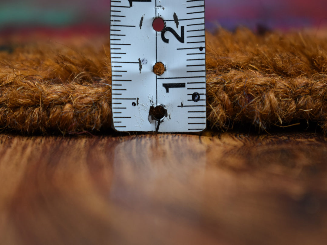 4'1" x 5'9" New Hand Knotted Red Wool Rectangle Oriental Rug - MOA10253307