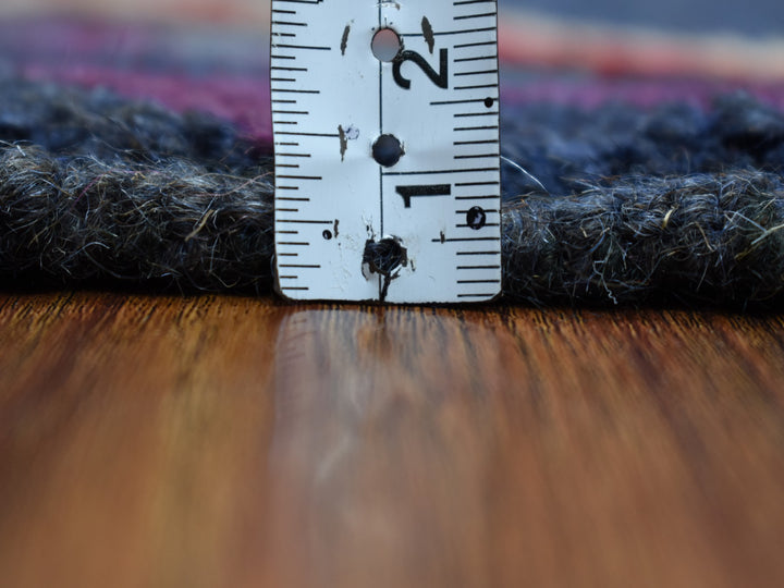 4'2" x 5'7" New Hand Knotted Blue Wool Rectangle Oriental Rug - MOA10253309