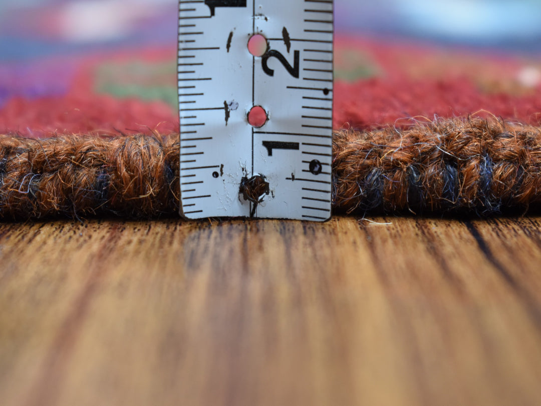 4'1" x 6'0" New Hand Knotted Blue Wool Rectangle Oriental Rug - MOA10253311