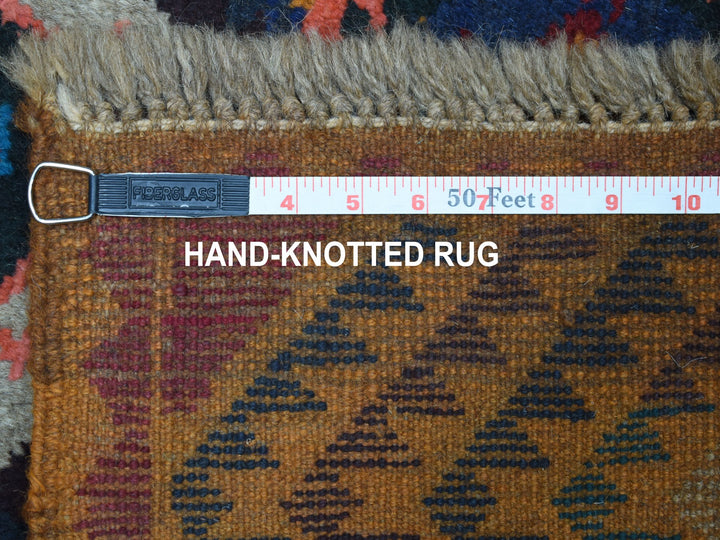3'9" x 6'3" New Hand Knotted Orange Wool Rectangle Oriental Rug - MOA10253318