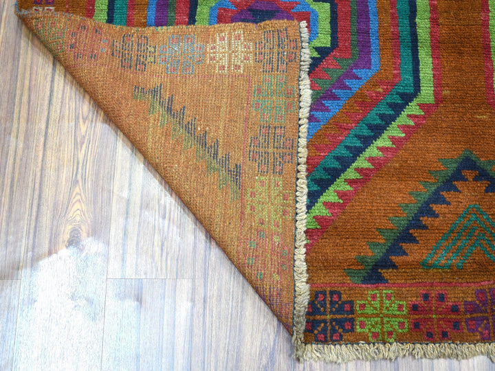 6'0" x 8'0" New Hand Knotted Multicolored Wool Rectangle Oriental Rug - MOA10253333