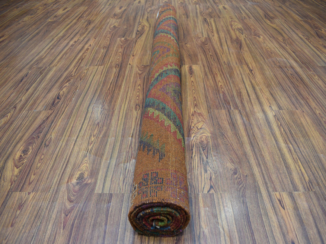 6'0" x 8'0" New Hand Knotted Multicolored Wool Rectangle Oriental Rug - MOA10253333