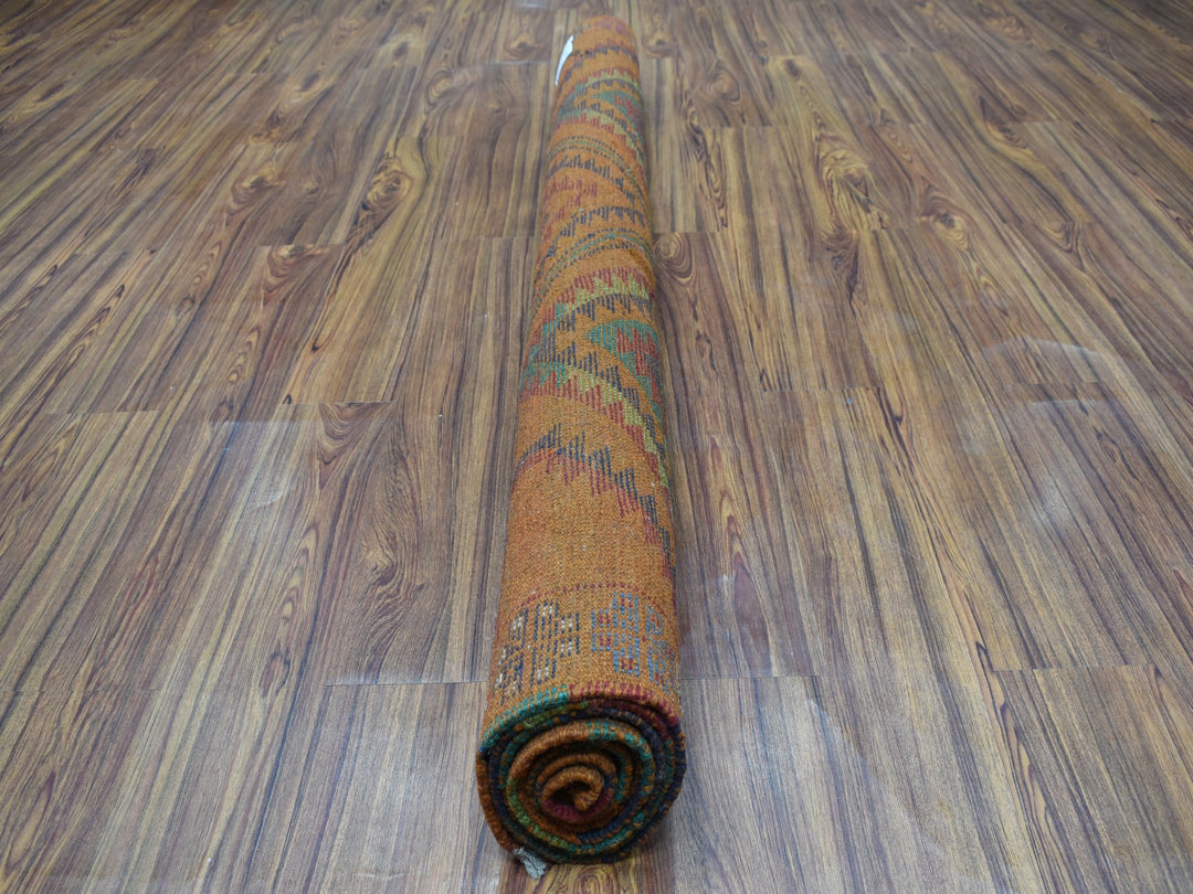 5'8" x 7'10" New Hand Knotted Multicolored Wool Rectangle Oriental Rug - MOA10253339