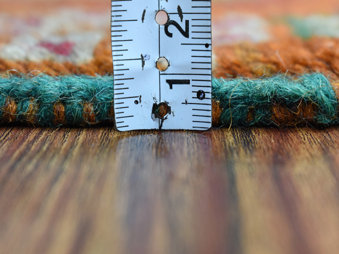 5'8" x 7'10" New Hand Knotted Multicolored Wool Rectangle Oriental Rug - MOA10253339