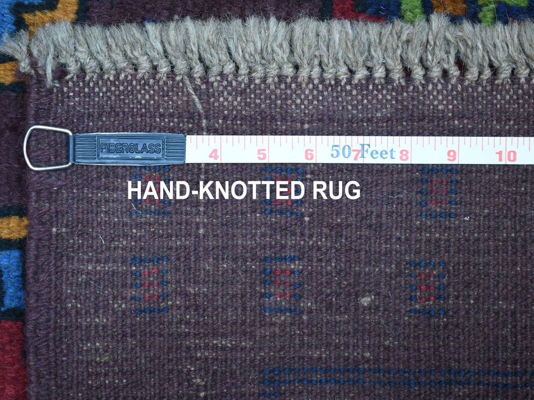 5'10" x 7'8" New Hand Knotted Purple Wool Rectangle Oriental Rug - MOA10253343