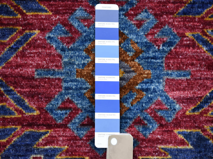 6'0" x 8'10" New Hand Knotted Blue Wool Rectangle Oriental Rug - MOA10253472