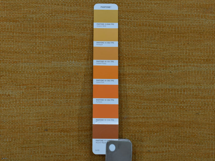 2'4" x 6'3" New Hand Woven Yellow Wool Runner Oriental Rug - MOA10253853