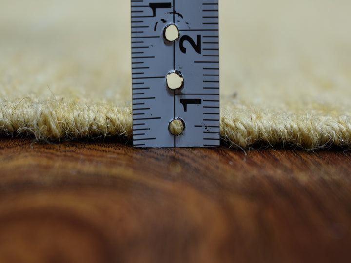 2'2" x 6'2" New Hand Woven Beige Wool Runner Oriental Rug - MOA10253860