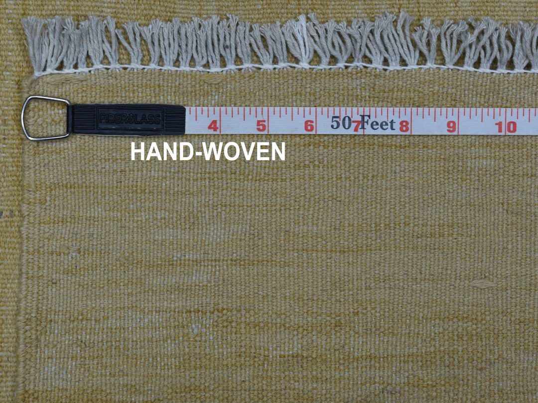 2'2" x 6'2" New Hand Woven Beige Wool Runner Oriental Rug - MOA10253860