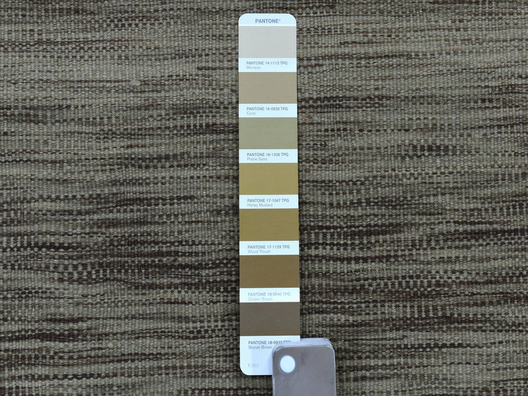 2'4" x 6'3" New Hand Woven Grey Wool Runner Oriental Rug - MOA10253862