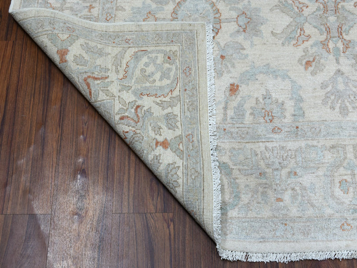 6'0" x 8'10" New Hand Knotted Grey Wool Rectangle Oriental Rug - MOA10253910