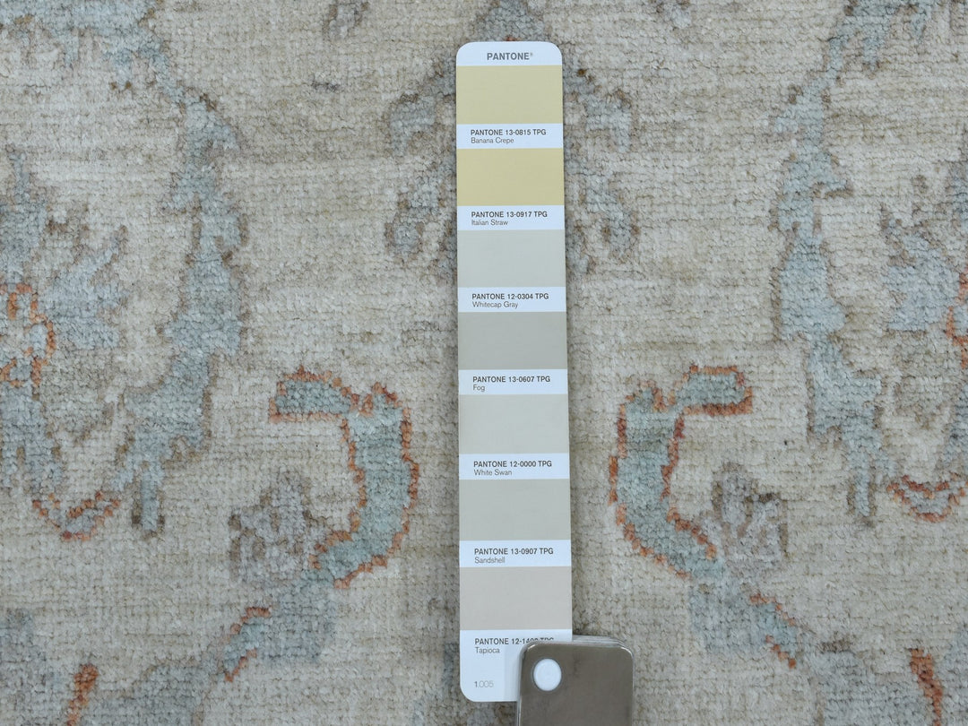 6'0" x 8'10" New Hand Knotted Grey Wool Rectangle Oriental Rug - MOA10253910