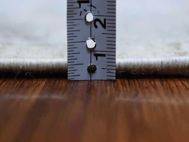 6'0" x 8'10" New Hand Knotted Grey Wool Rectangle Oriental Rug - MOA10253910