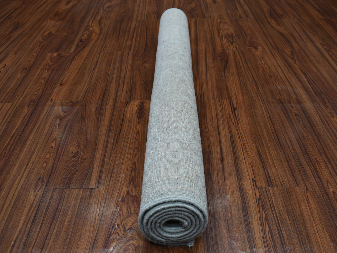 4'1" x 6'1" New Hand Knotted Blue Wool Rectangle Oriental Rug - MOA10253928