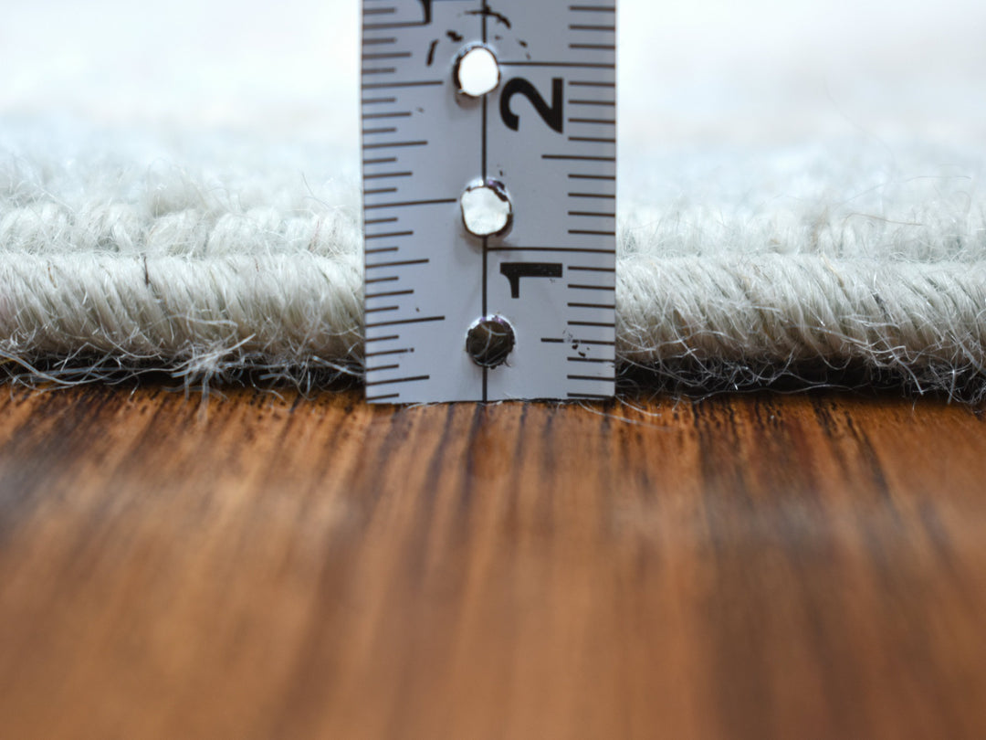 4'1" x 6'1" New Hand Knotted Blue Wool Rectangle Oriental Rug - MOA10253928