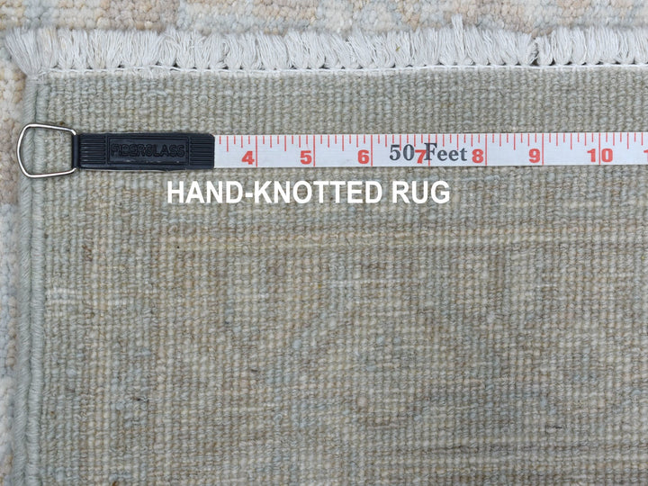 4'1" x 6'1" New Hand Knotted Blue Wool Rectangle Oriental Rug - MOA10253928