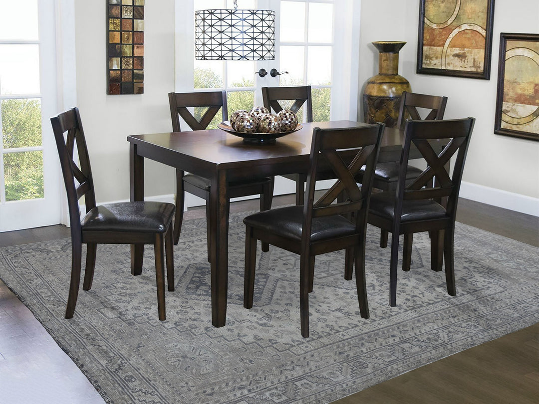 6'10" x 10'1" New Hand Knotted Grey Worn Wool Rectangle Oriental Rug - MOA10254035