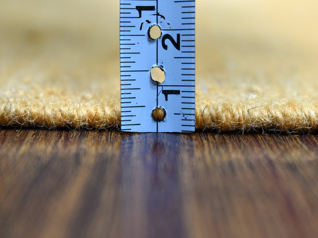 5'0" x 6'6" New Hand Woven Orange Wool Rectangle Oriental Rug - MOA10254225