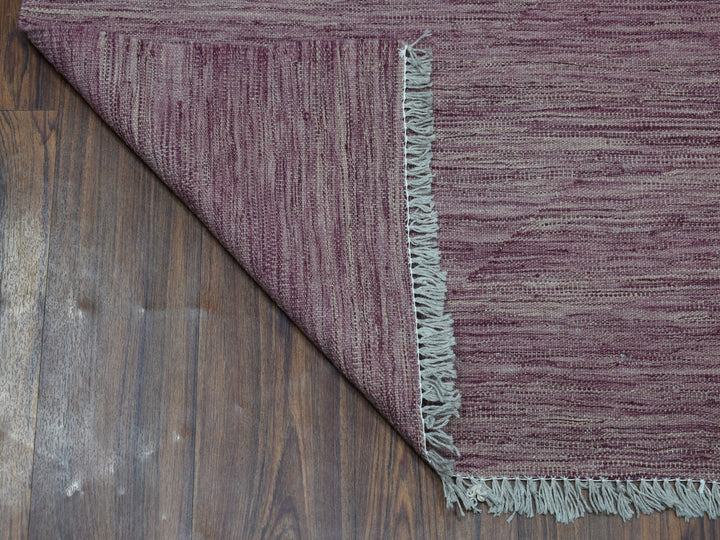 2'8" x 10'0" New Hand Woven Purple Wool Runner Oriental Rug - MOA10254248